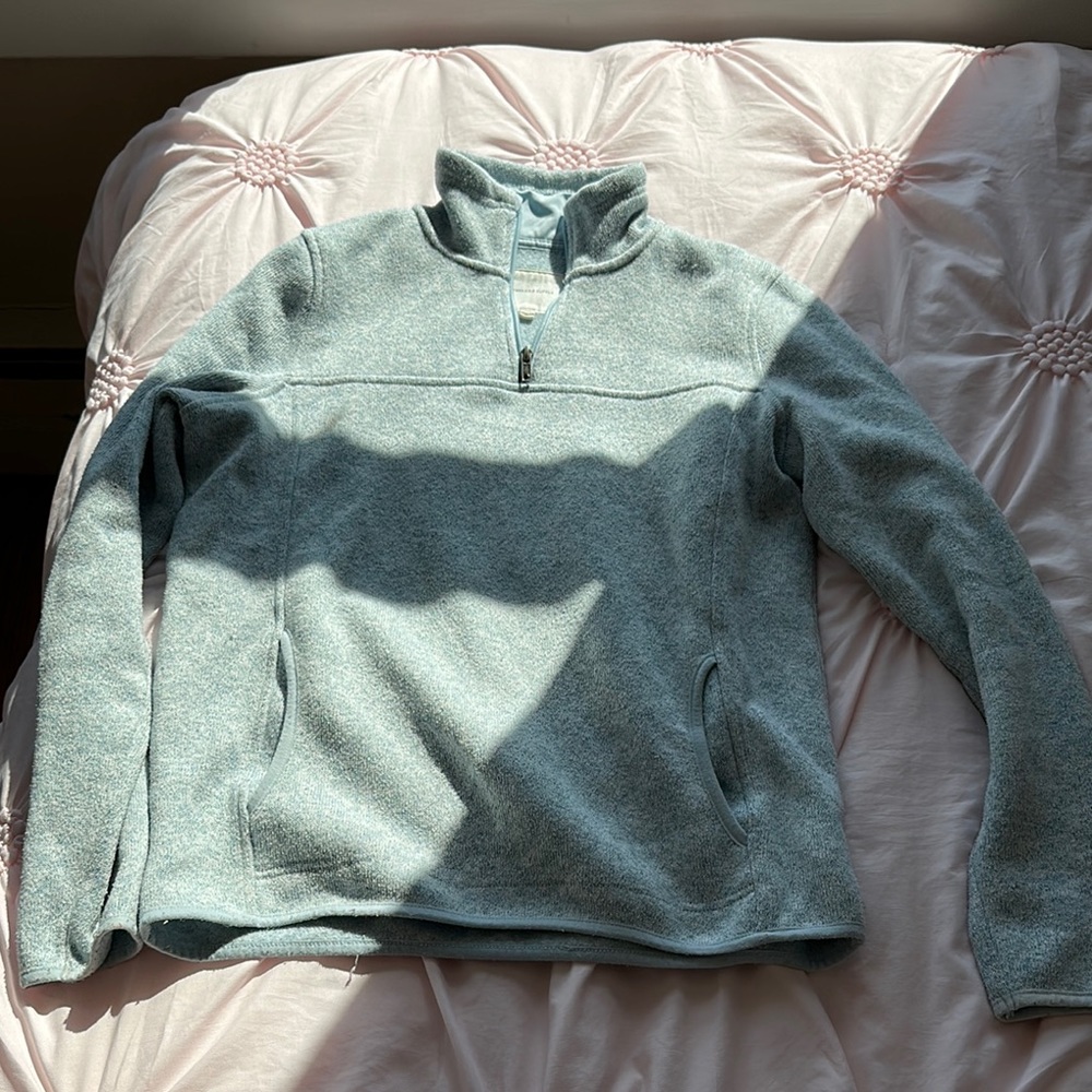 Light Blue Quarter-Zip Pullover